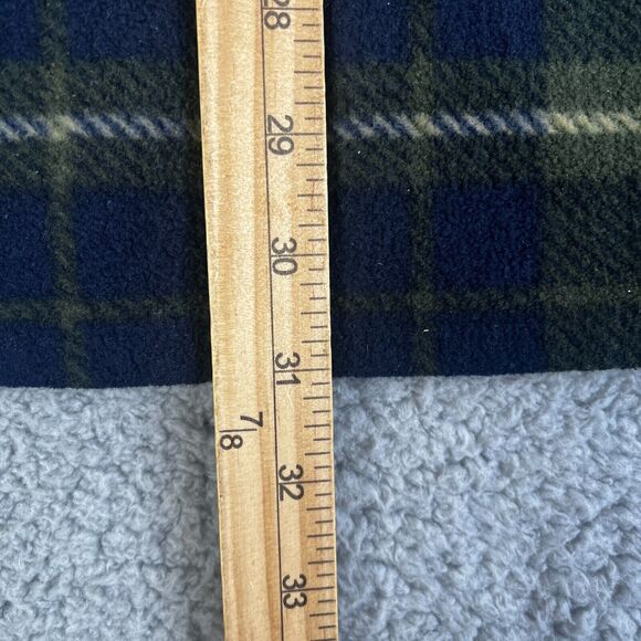 Freedom Foundry Shirt Mens XL Fleece Button Up Green Blue Plaid Flap Pockets - Picture 12 of 12